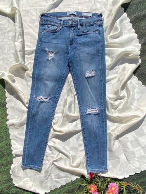 Jeans Banana Republic Premium Denim Skinny Ankle Distressed Jeans Banana Republic Premium Denim Skinny Ankle Distressed
