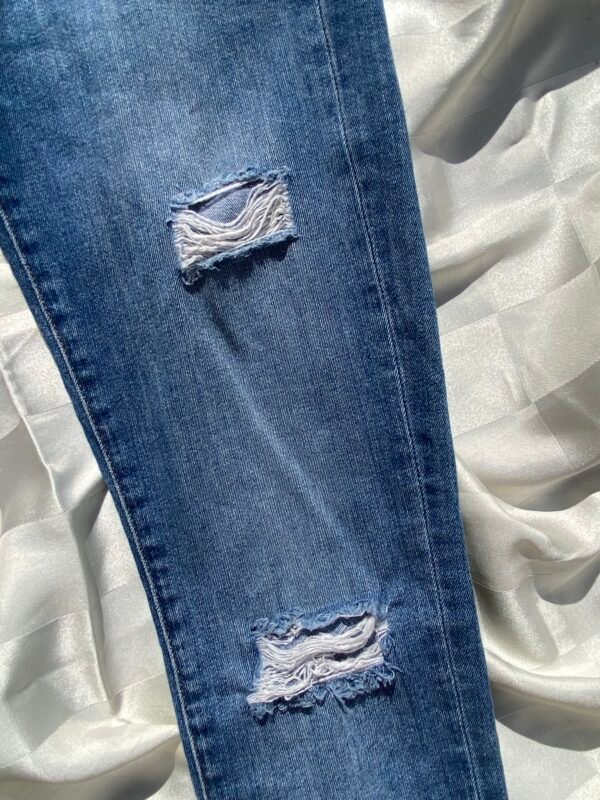 Jeans Banana Republic Premium Denim Skinny Ankle Distressed