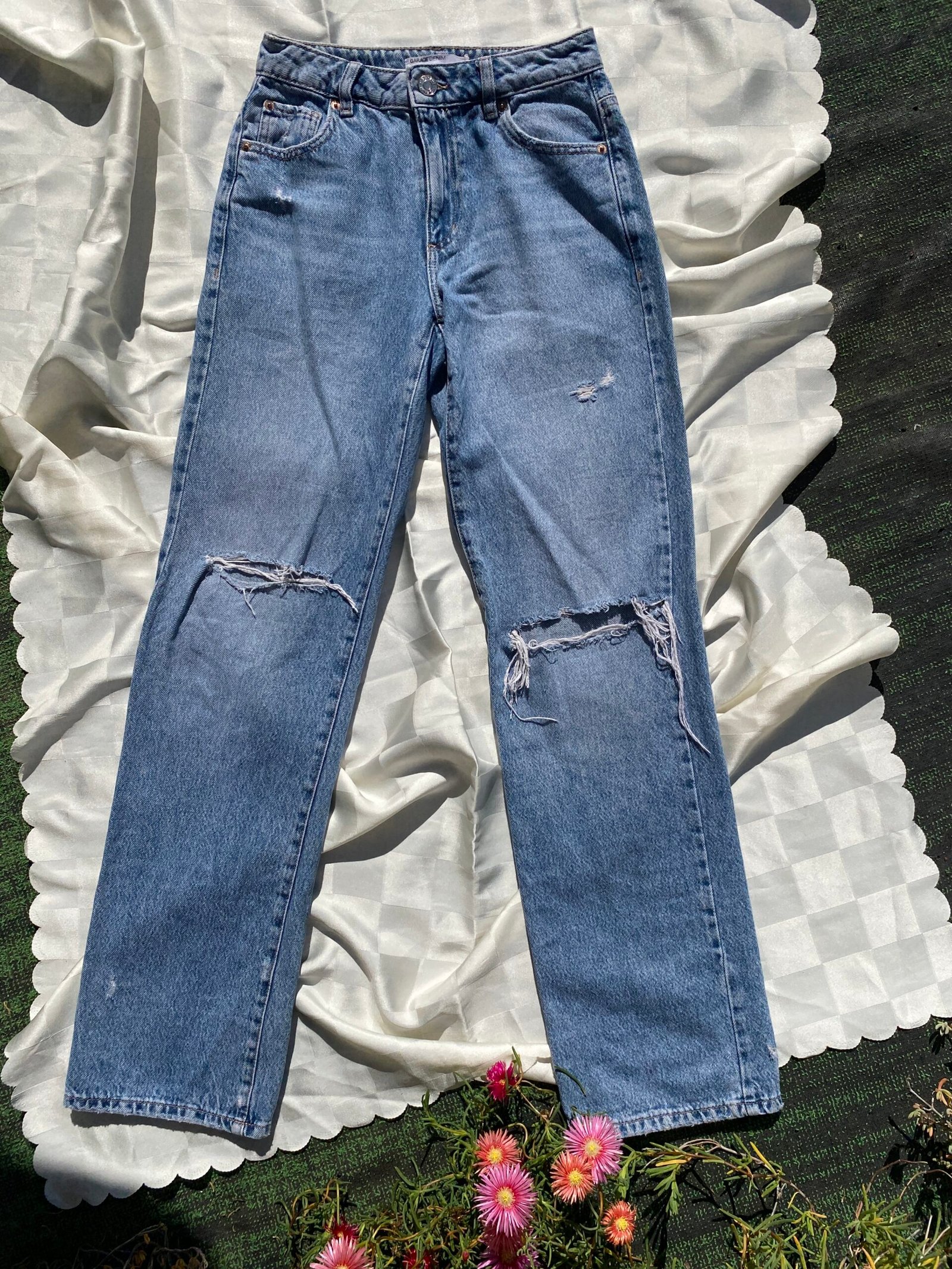 Jeans Garage Denim 90's Straight Distressed